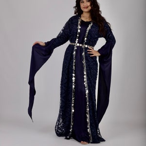 Navy Blue with silver