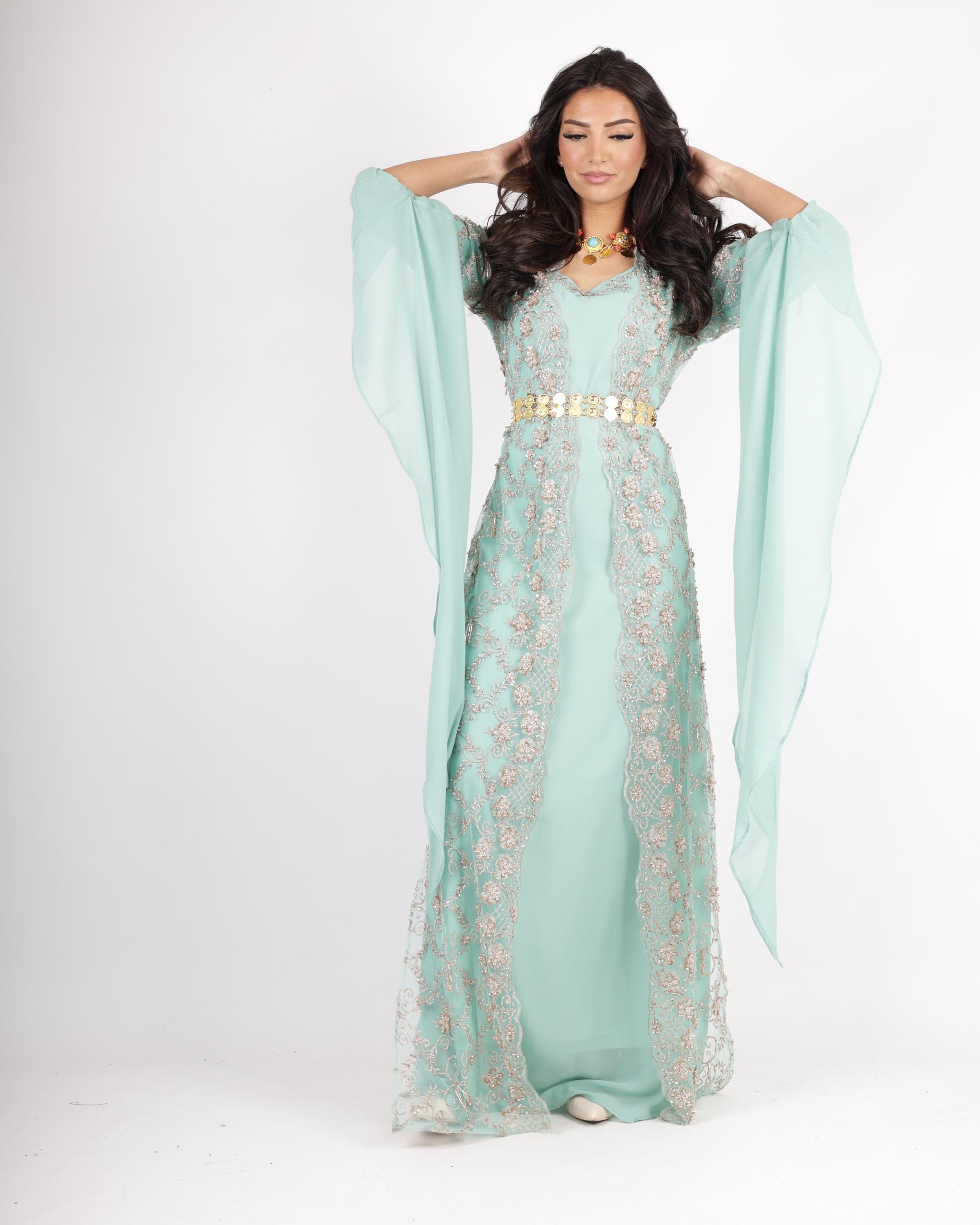 knee length dresses for ladies Golzar Collection – Traditional Kurdish Dress for Newroz & Weddings main image 1
