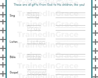 Sermon Notes | PreK, Kinder, Young Kids, Early Writers, Little Kids, Boys, Girls