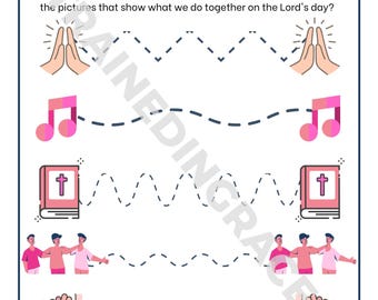 Preschool Sermon Notes | Pre-Writer Activity Worksheet (Printable)