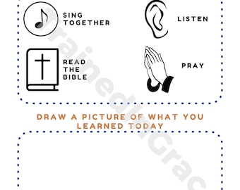 Sermon Notes for Kids PreK Boys Girls