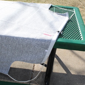 Gray Securable Picnic Table Cover Set with Carry Bag - 6' or 8'