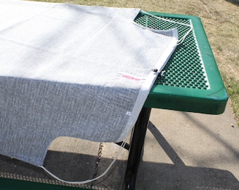 Juego de funda gris para mesa de picnic con bolsa de transporte - 6' u 8'