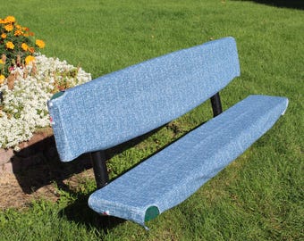 Fundas para bancos con cierre seguro, color azul, con bolsa de transporte - Tamaños de 6' u 8'