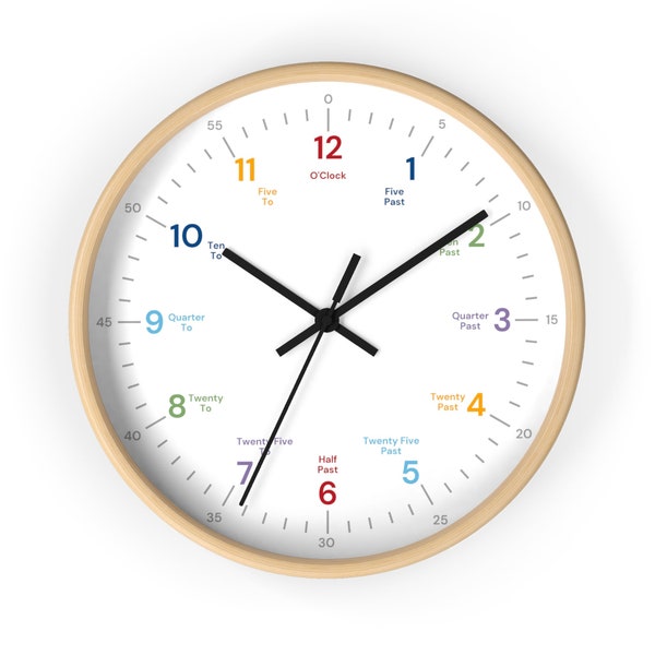 Orologio da parete semplice - Telling Time Clock, Time Clock Educational Clock, Modern Wall Clock