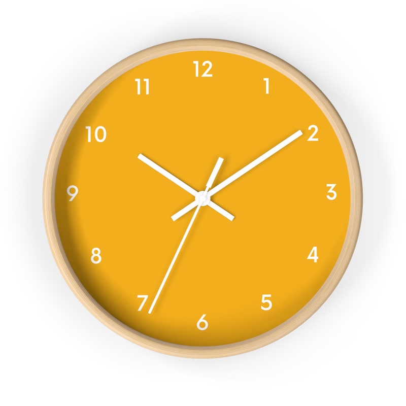 Orange Clock - Etsy