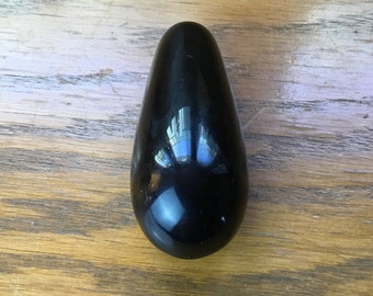 Long Black Obsidian Kegel Egg