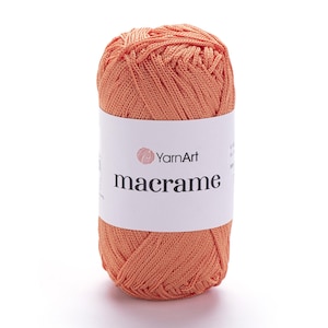 Macrame YarnArt Weiches Polyestergarn | 90 g 130 m Knäuel | Häkeln & Stricken | Für Taschen, Teppiche, Dekoration, Basteln