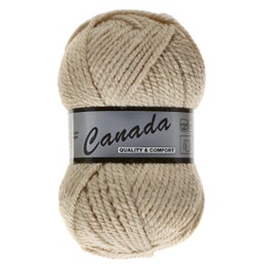 Lammy Yarns Canada Uni - Pelote 50g 85m - Fil Laine Acrylique Doux et Chaud - Crochet 5mm Tricot Pulls Bonnets Écharpes