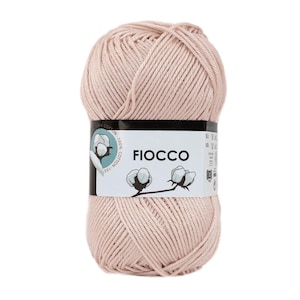 Tre Sfere Fiocco - Filato di cotone mercerizzato al 100% 50 g 125 m - Uncinetto da 2,5-3,5 mm per progetti raffinati, pizzi, amigurumi e accessori
