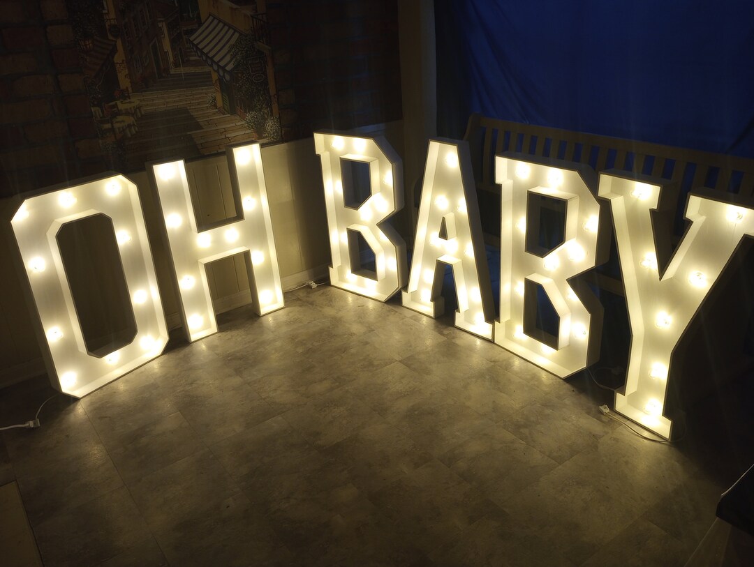 Marquee Wood Letters, Home Decor, Birthdays, Baby Showers, Weddings ...