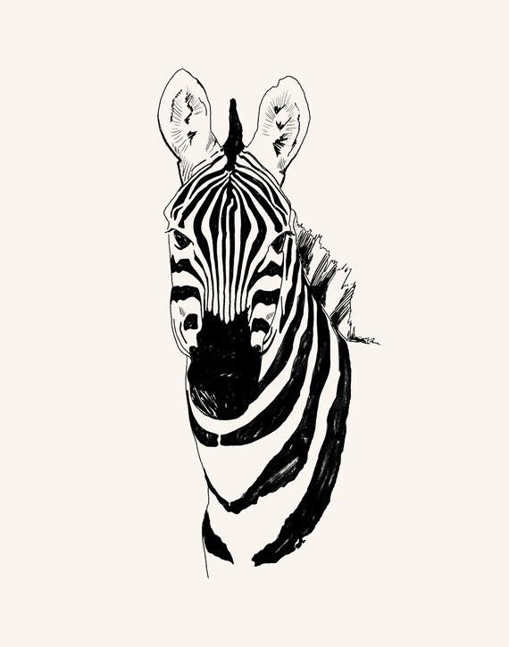 Zebra Outline Printable