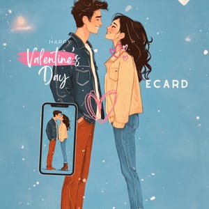 Animated Valentine's Ecard • Romantic Couple Video Greeting (Digital Download) BBK