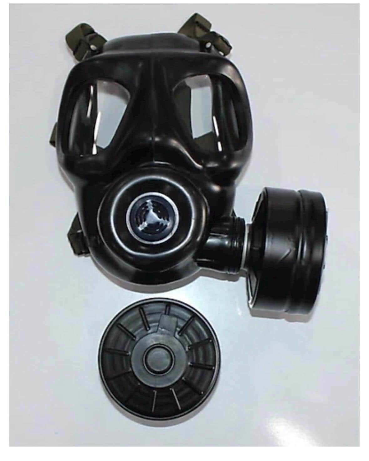 く*み様 実物　AVON FM12 ガスマスク　バラクバラ　フィルター付き Gas Mask Avon FM12 Rubber Sizes 1, 2, 3 Available Respirator Only