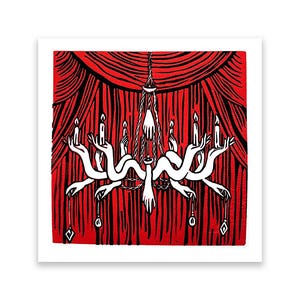 Hold Me -- Vampire Weekend Inspired Linocut Print
