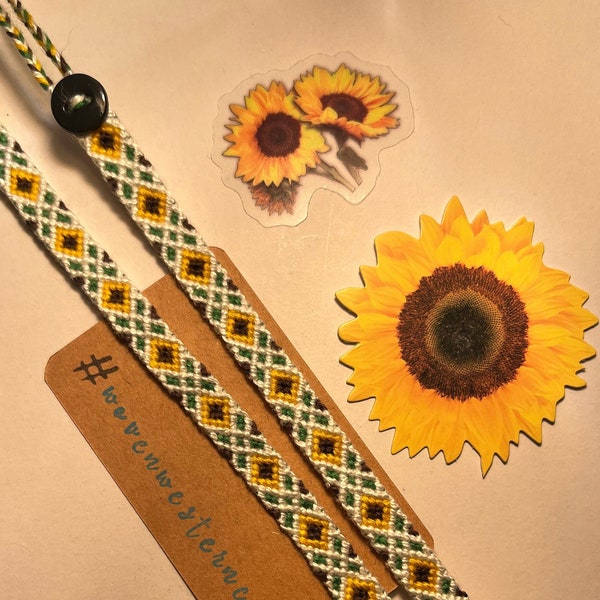 Sunflower Bracelet Etsy
