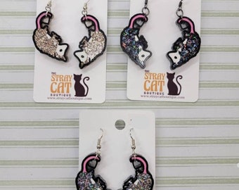 Opossum Resin Earrings