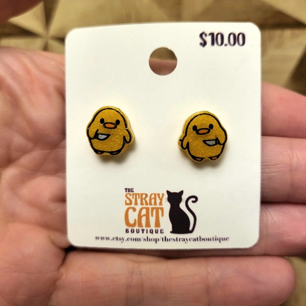 Stabby Duck Stud Earrings