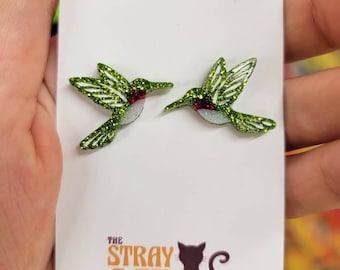 Hummingbird Resin Earrings(Studs)