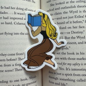 Nose Stuck In A Book - Aurora Bookworm Sticker