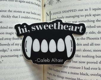 Caleb Altair Hi Sweetheart - Zodiac Academy-sticker - OFFICIEEL GELICENTIEERDE MERCHANDISE