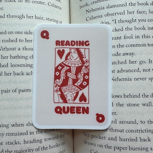 Reading Queen Sticker - Book / Bookish Sticker