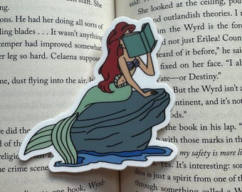 Nose Stuck In A Book - Ariel Bookworm Sticker