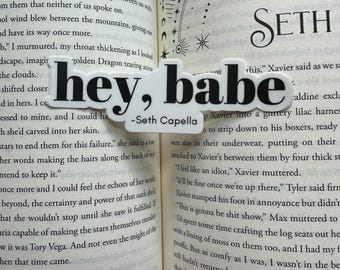 Seth Capella Hey Babe - Zodiac Academy Sticker  - OFFICIALLY LICENSED MERCHANDISE