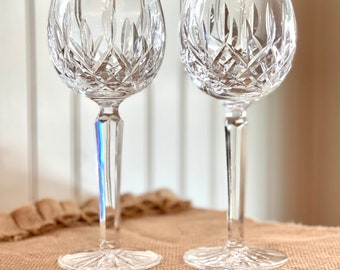 Waterford Crystal Lismore hock wine glasses/Irish crystal/red wine glasses/Waterford hock wine glass/balloon wine glasses sold individually