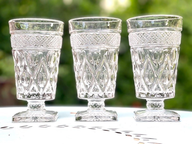 Last Set of 2- Vintage Imperial Glass Cape Cod Clear Iced Tea Glasses ...