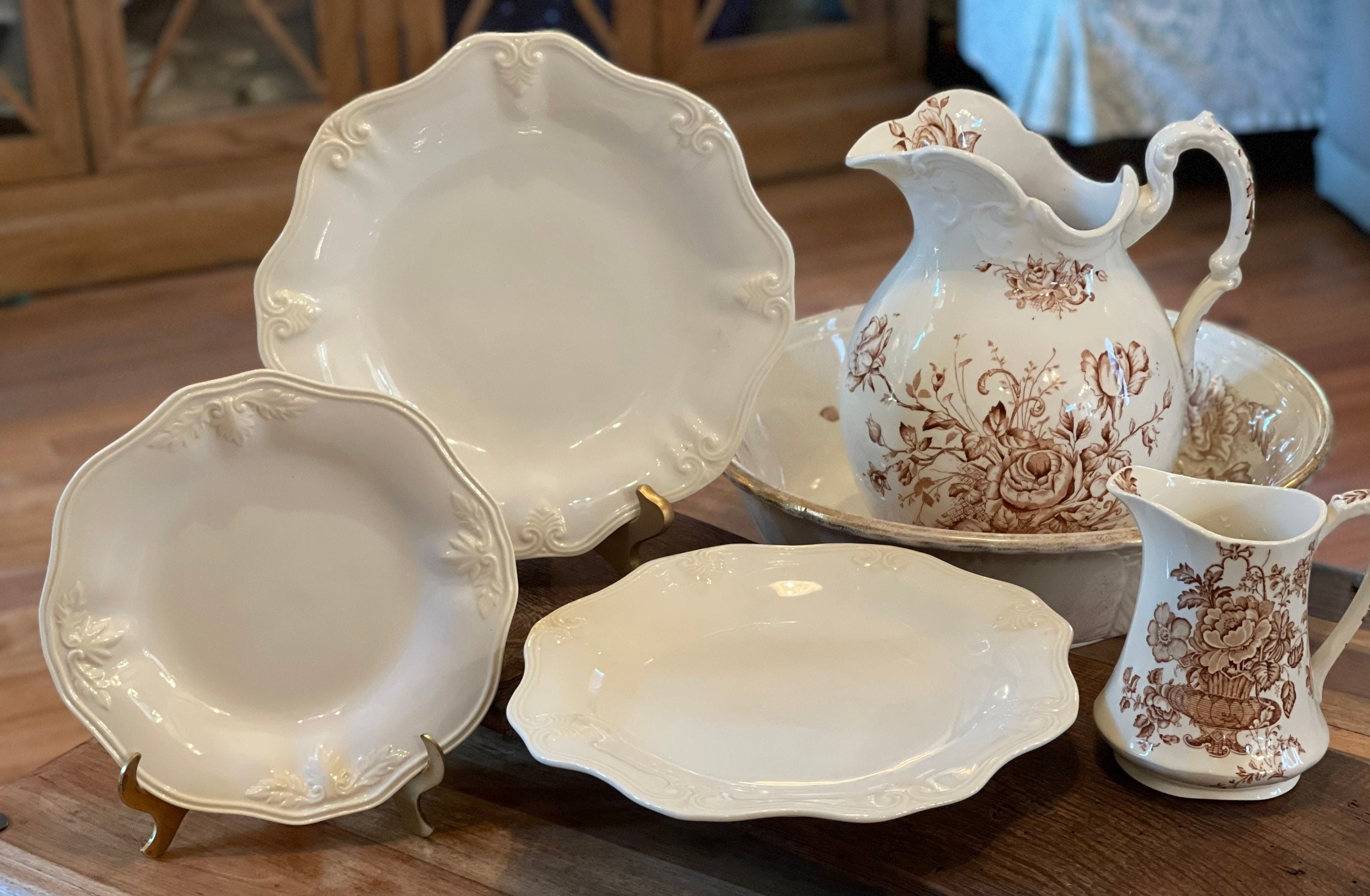 Lenox Butlers Pantry Gourmet Salad Plates/creamware/cream Luncheon