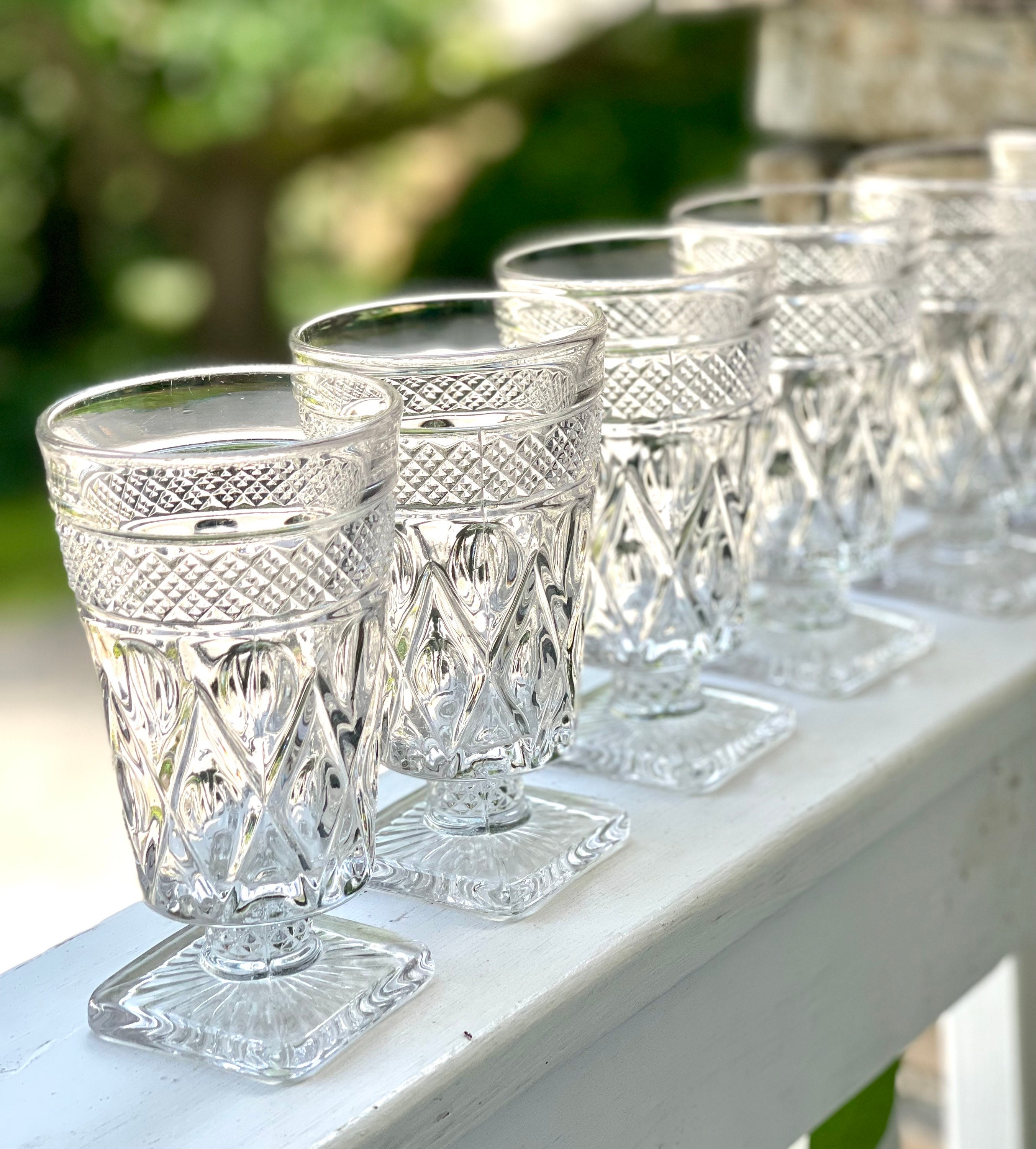 Last Set of 2- Vintage Imperial Glass Cape Cod Clear Iced Tea Glasses ...