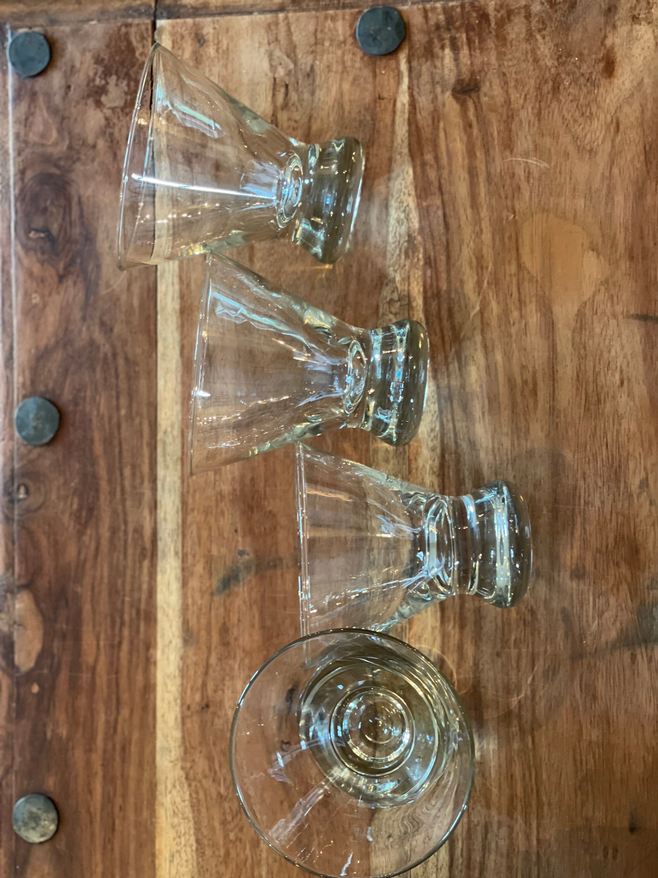 Set of 2 Dizzy Cocktail Glasses by Crate and Barrel Stemless Etsy