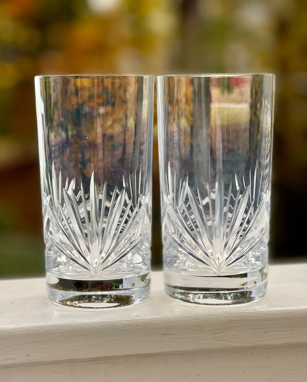 Vintage Towle Candlelight Cut Crystal Highball Glasses Set of Etsy