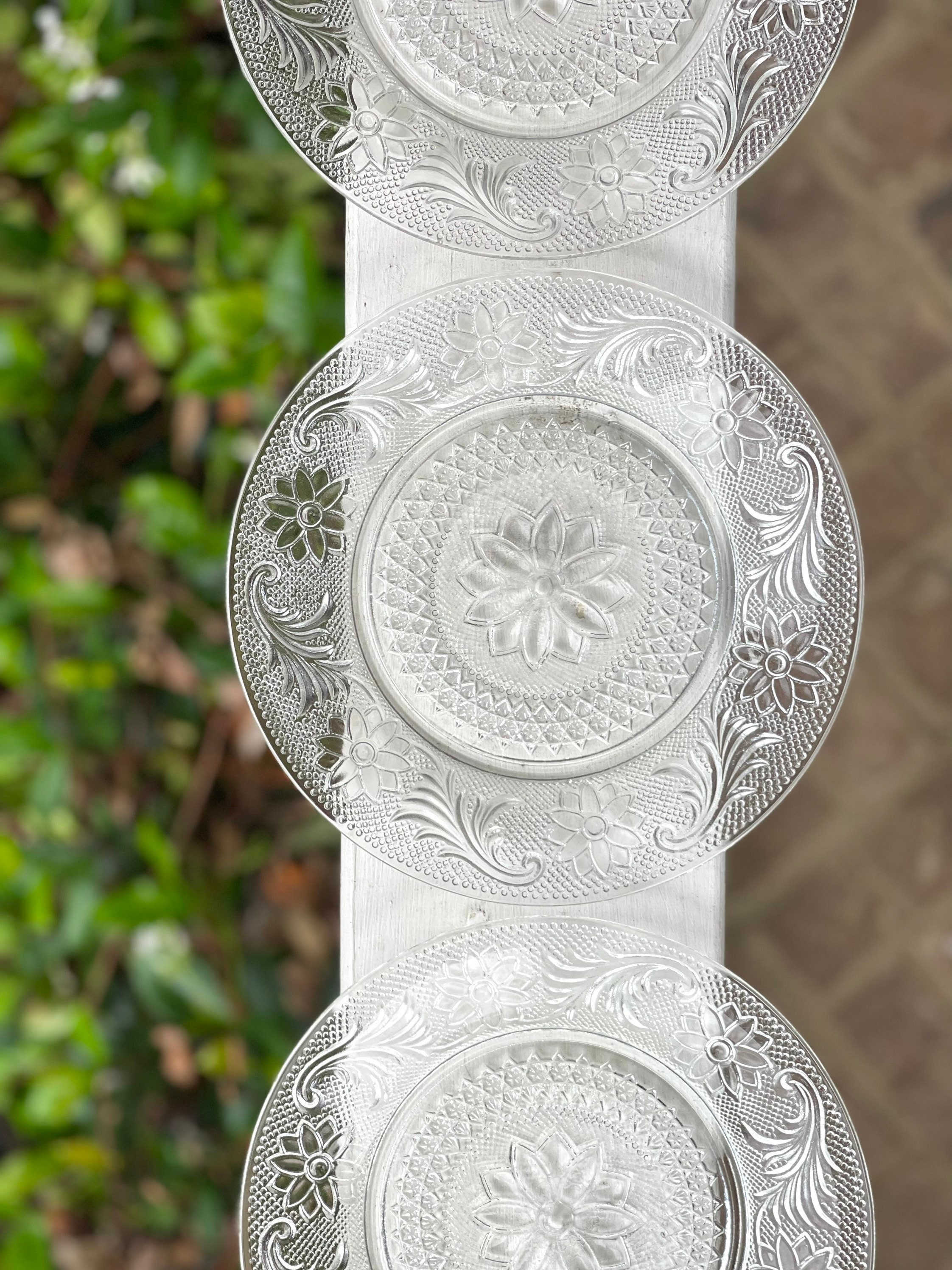 Vintage Indiana Glass Sandwich Clear Luncheon Plates/clear Salad Plates