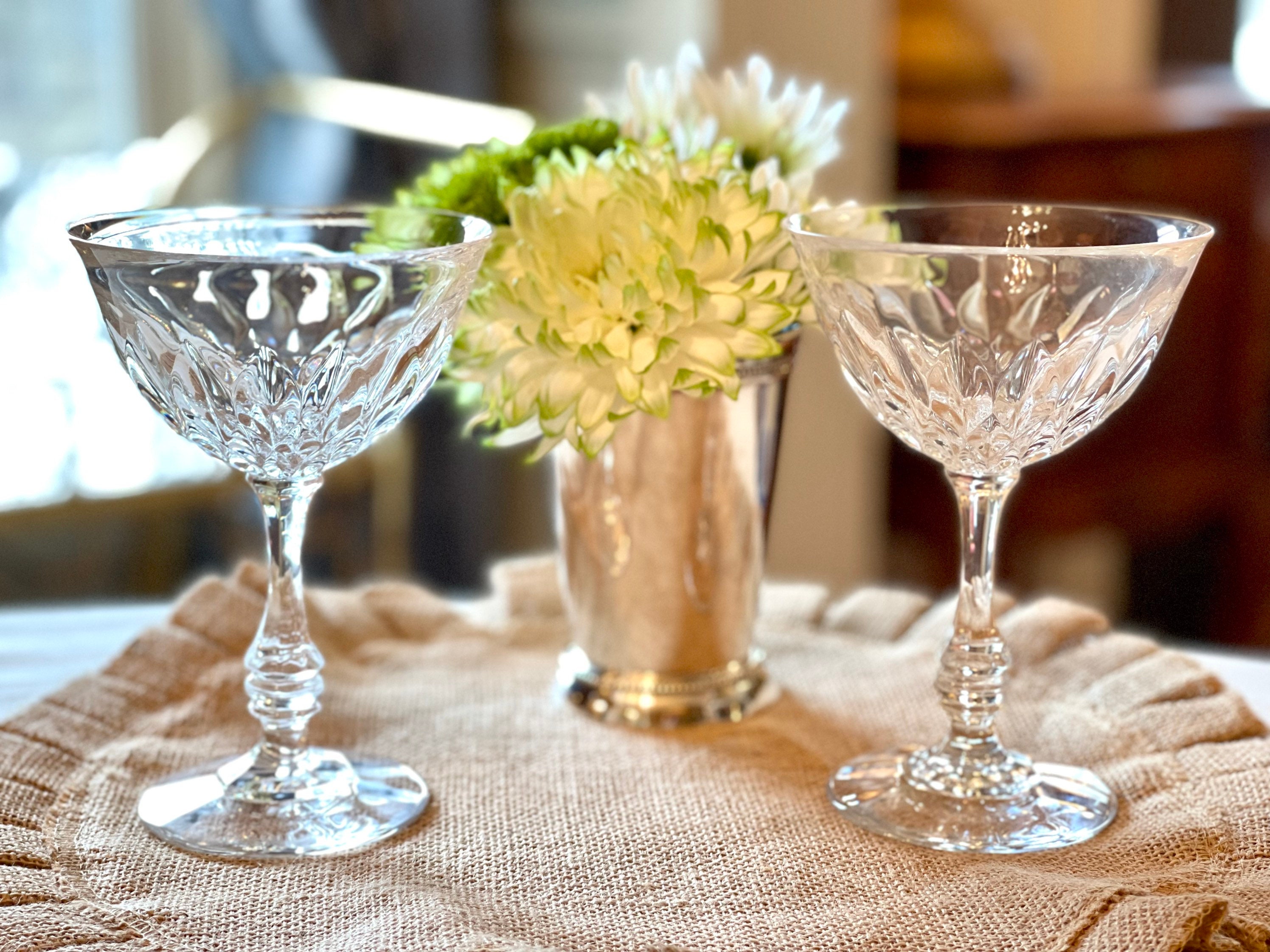 Vintage Fostoria Kimberly Champagne Coupe Glasses/wedding Etsy