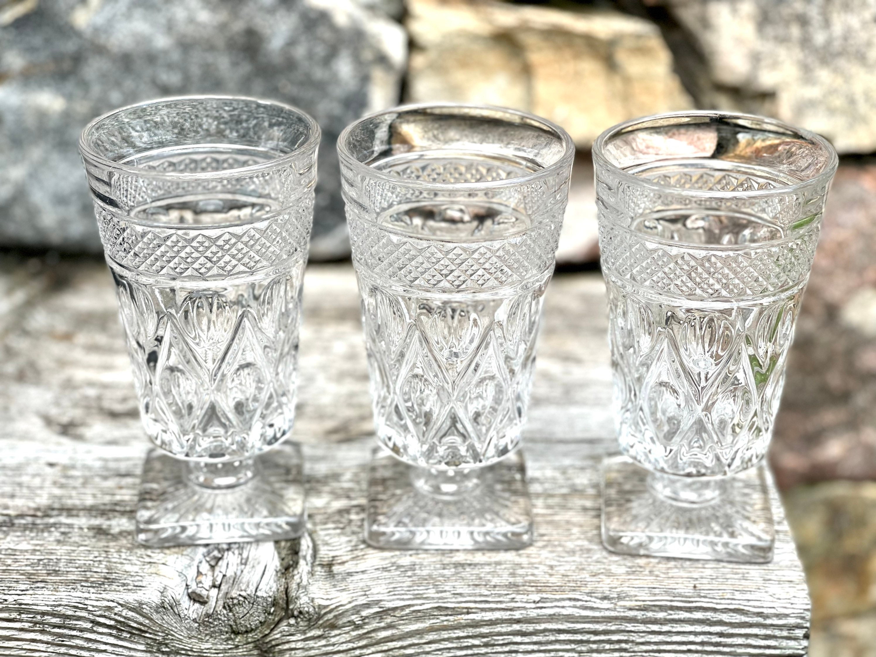 Last Set of 2- Vintage Imperial Glass Cape Cod Clear Iced Tea Glasses ...