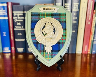 MacLaren / McLaren / McLauren Scottish Clan Tartan Badge Crest Plaque
