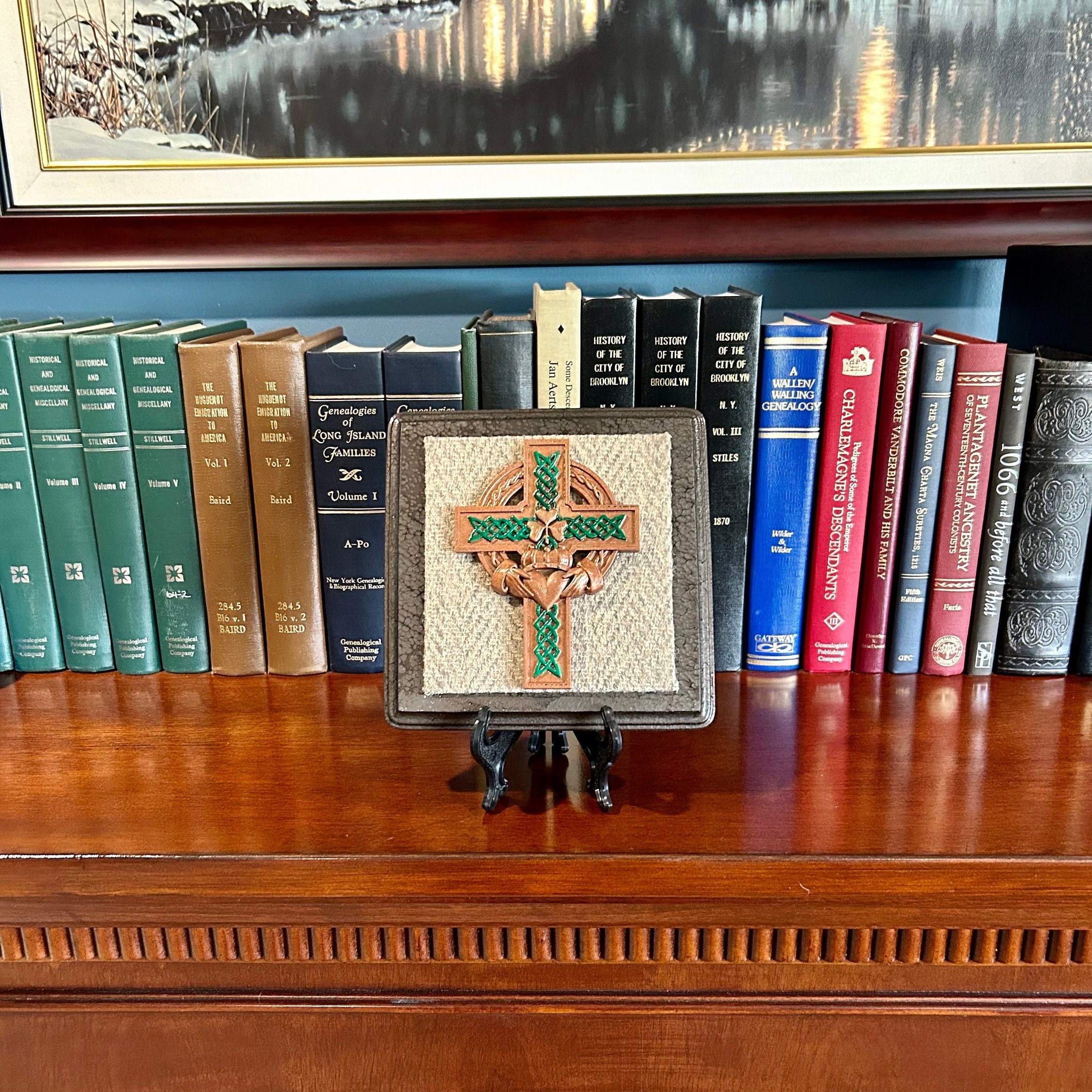 Celtic Cross & Irish Claddagh Sign Plaque - Etsy