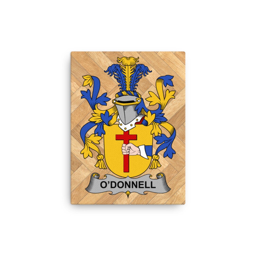 O'donnell Coat of Arms Canvas Print Etsy