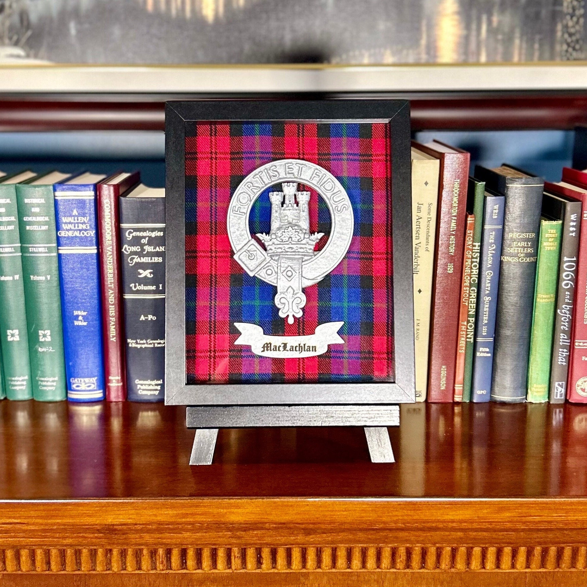 Maclachlan / Mclaughlin / Gilchrist Framed Scottish Clan Tartan
