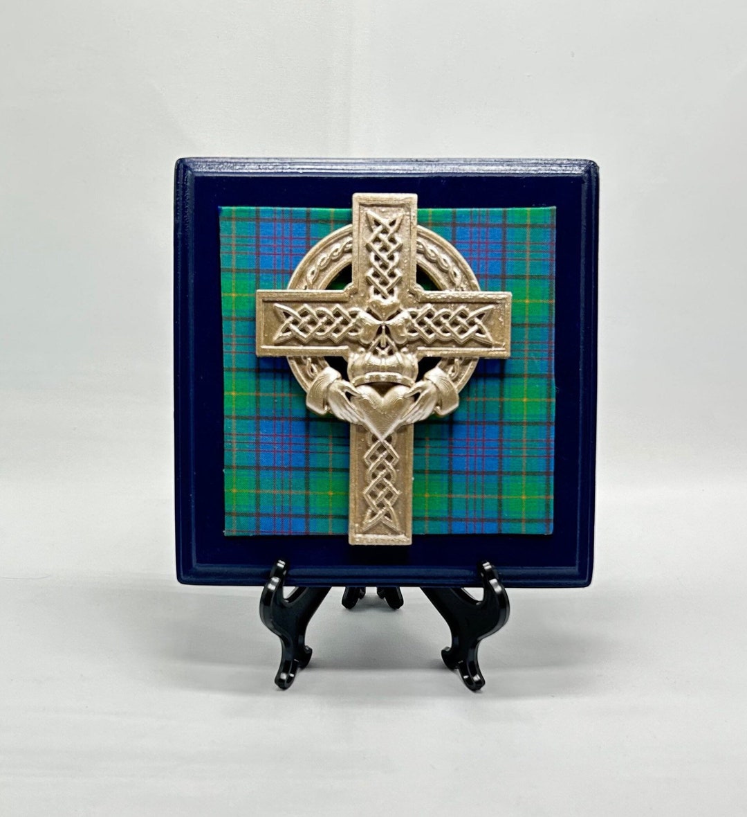 Celtic Cross & Irish Claddagh Sign Plaque - Etsy