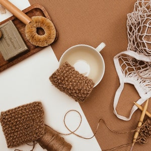 Zero waste natural jute washcloth | Plastic free