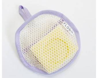 Natural plastic free cotton mesh soap saver