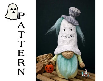 Geisterzwerg Häkelmuster, Halloween Amigurumi Muster