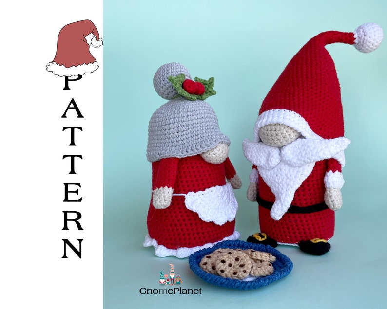 Crochet Santa gnome pattern, Father Christmas amigurumi pattern image 10