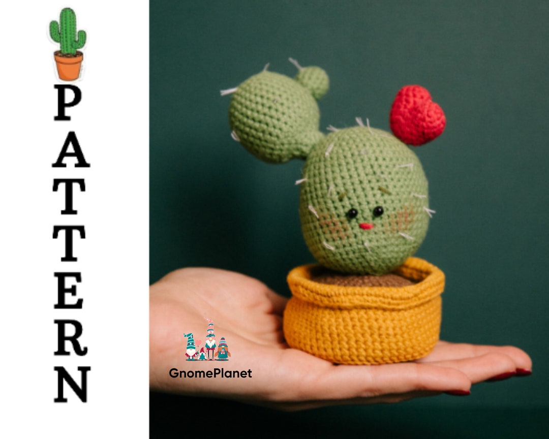 Crochet Cactus Pattern, Amigurumi Cactus Gift Pot Pattern - Etsy