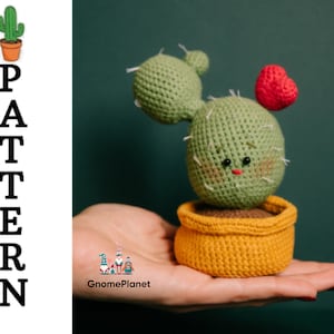 Häkelanleitung Kaktus, Amigurumi Kaktus Geschenk Topf Anleitung