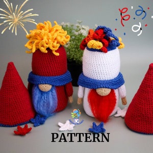 Virkat fyrverkerignommönster, amigurumi fyrverkerigmönster