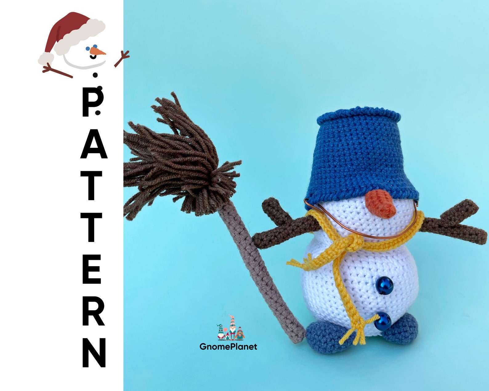 Crochet Snowman Gnome Pattern Christmas Gnome Amigurumi Etsy